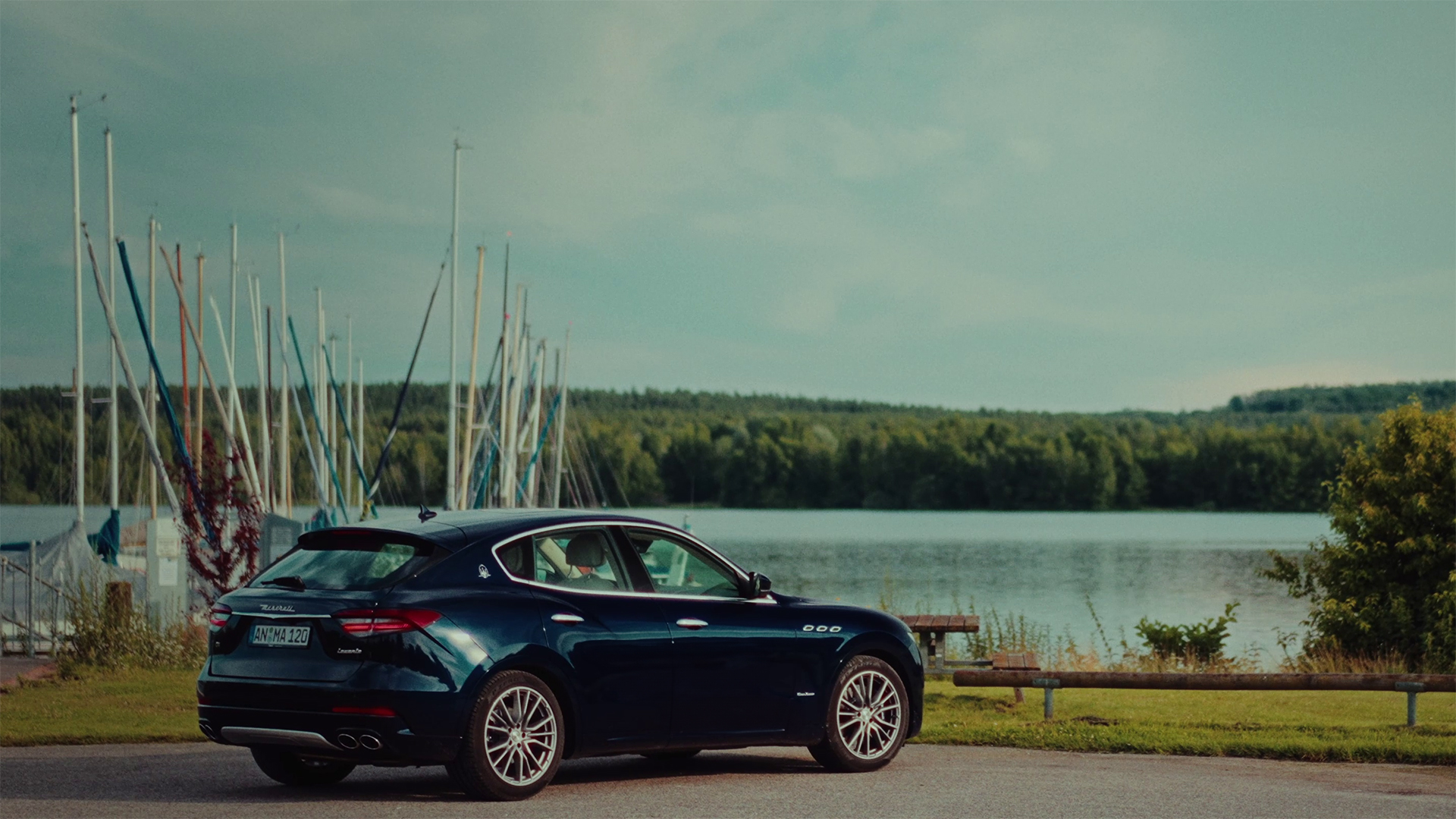 Bild aus dem Werbeclipdreh für Maserati